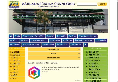 Zobrazit webové stránky Základní škola Černošice