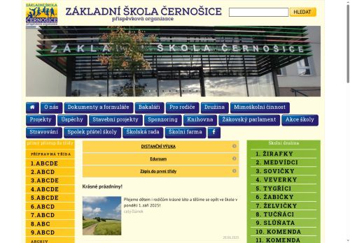 Zobrazit webové stránky Základní škola Černošice