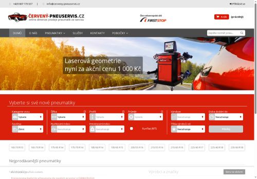 Zobrazit webové stránky Červený pneuservis