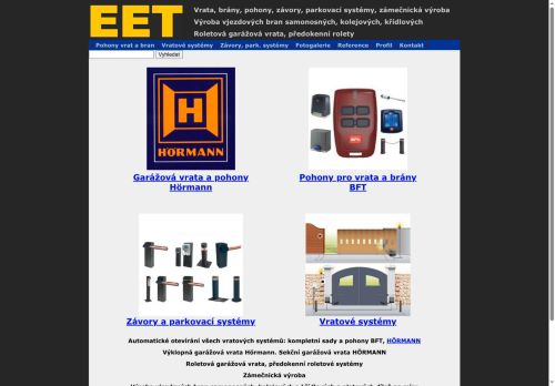 Zobrazit webové stránky EET s. r. o.