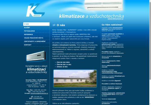 Zobrazit webové stránky Klimamont Kopelent, s. r. o.