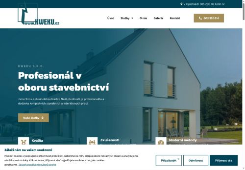 KWEKU s.r.o. nabízí práci na pozici Dělníci v oblasti výstavby budov (m/ž) v obci Kolín