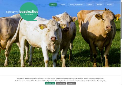 Webové stránky AGROFARMY BEZDRUŽICE s.r.o., Bezdružice