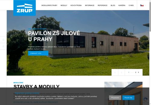Webové stránky ZRUP Příbram a.s., Příbram