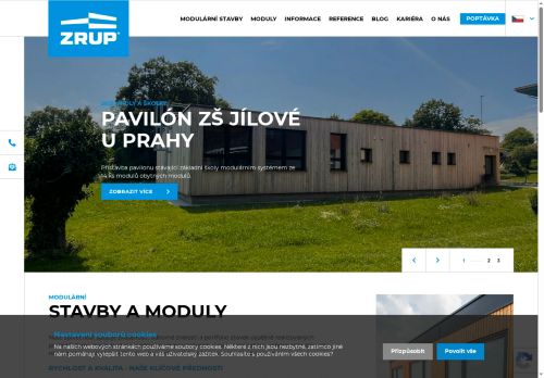 Webové stránky ZRUP Příbram a.s., Příbram