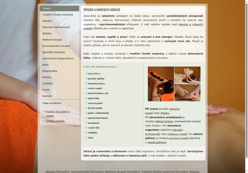 Zobrazit webové stránky Dobré ruce - masáže a přírodní medicína