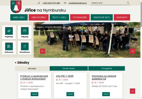 Zobrazit webové stránky Obecní úřad Jiřice