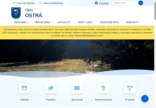 Zobrazit webové stránky Obecní úřad Ostrá