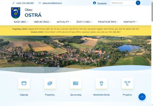 Zobrazit webové stránky Obecní úřad Ostrá