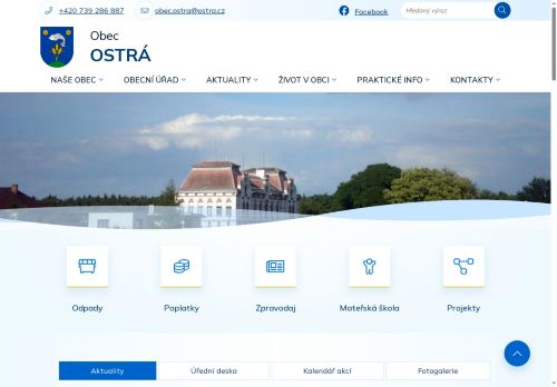 Zobrazit webové stránky Obecní úřad Ostrá