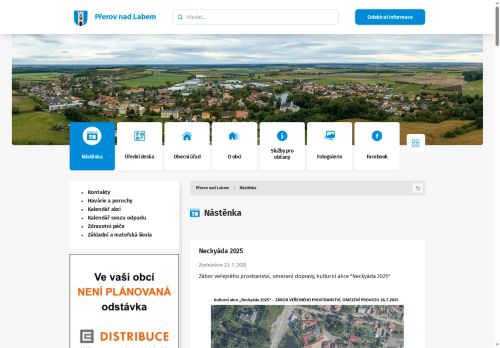 Zobrazit webové stránky Obecní úřad Přerov nad Labem