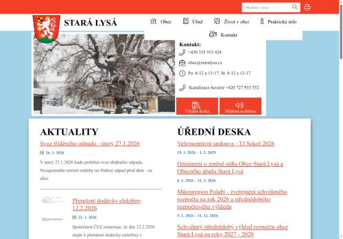 Zobrazit webové stránky Obecní úřad Stará Lysá