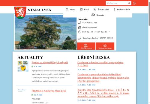Zobrazit webové stránky Obecní úřad Stará Lysá