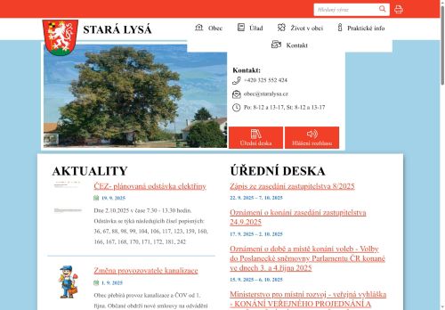Zobrazit webové stránky Obecní úřad Stará Lysá