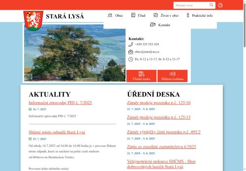 Zobrazit webové stránky Obecní úřad Stará Lysá