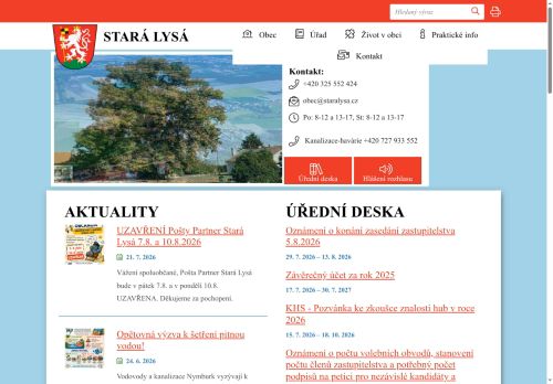 Zobrazit webové stránky Obecní úřad Stará Lysá