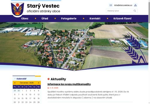 Zobrazit webové stránky Obecní úřad Starý Vestec