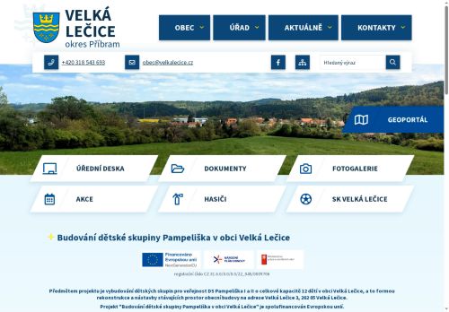 OBEC VELKÁ LEČICE nabízí práci na pozici Pracovník úklidu a provozní výpomoci v dětské skupině v obci Velká Lečice