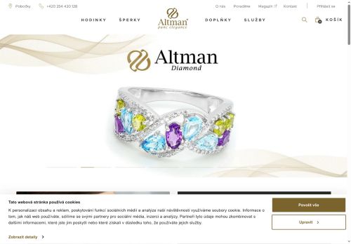 Webové stránky Altman AZ s.r.o., Plzeň