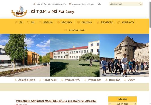 Základní škola T.G.Masaryka a Mateřská škola Poříčany, okres Kolín nabízí práci na pozici Učitel/ka 2. stupně v obci Poříčany