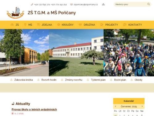 Základní škola T.G.M a mateřská škola Poříčany