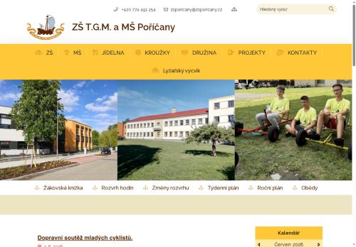 Základní škola T.G.Masaryka a Mateřská škola Poříčany, okres Kolín nabízí práci na pozici Učitel/ka 1. stupně v obci Poříčany