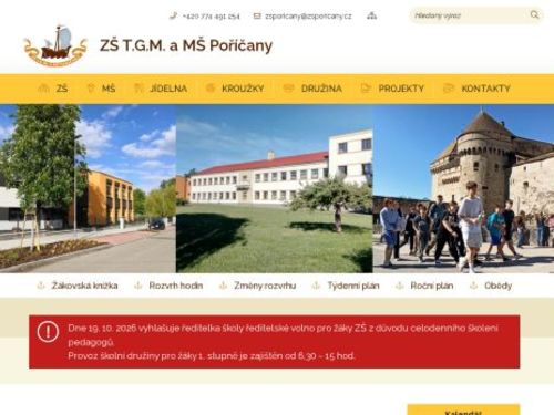 Základní škola T.G.M a mateřská škola Poříčany