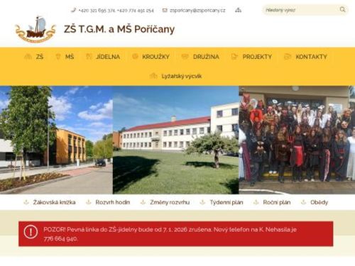 Základní škola T.G.M a mateřská škola Poříčany
