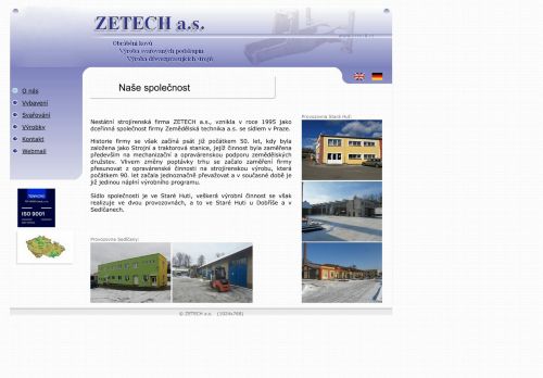 ZETECH a.s. nabízí práci na pozici Mistr provozu - zámečnická dílna v obci Stará Huť