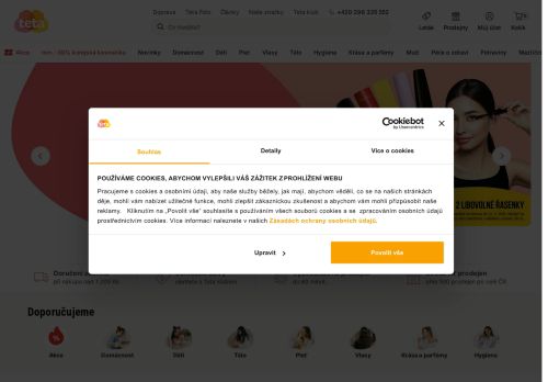 Zobrazit webové stránky TETA drogerie Černošice