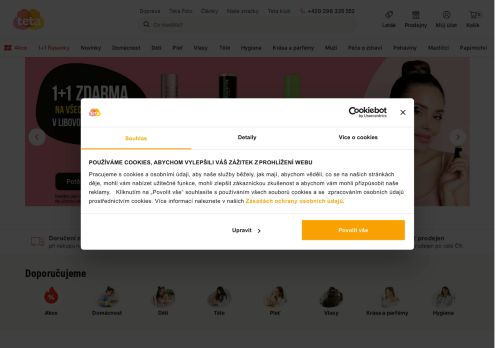 Zobrazit webové stránky TETA drogerie Černošice