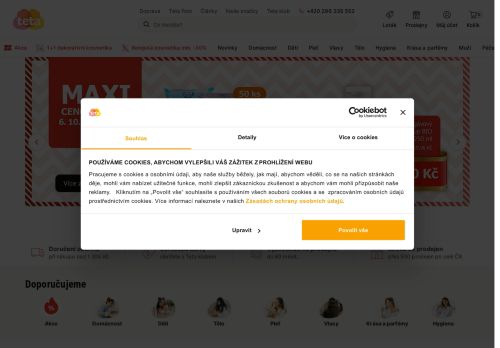 Zobrazit webové stránky TETA drogerie Černošice