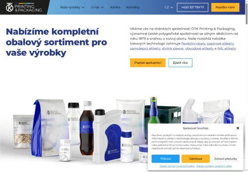 OTK printing & packaging a.s. nabízí práci na pozici Manipulační dělníci ve výrobě v obci Kolín