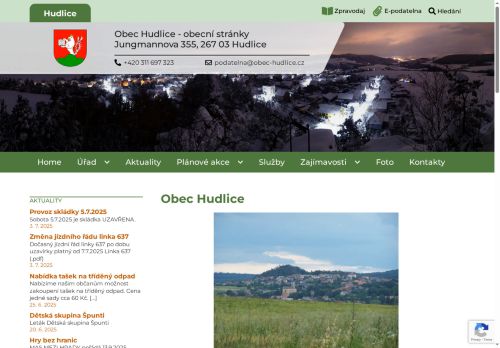 Zobrazit webové stránky Obecní úřad Hudlice
