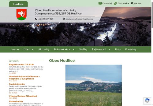 Zobrazit webové stránky Obecní úřad Hudlice