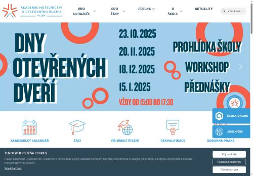 Akademie Hotelnictví a cestovního ruchu - střední škola, s.r.o. nabízí práci na pozici Kuchař/ka v obci Plzeň