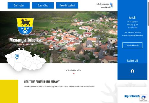 Zobrazit webové stránky Obecní úřad Měňany