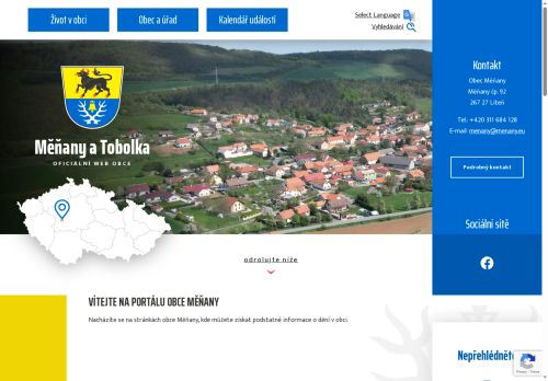 Zobrazit webové stránky Obecní úřad Měňany