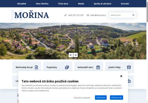 Zobrazit webové stránky Obecní úřad Mořina
