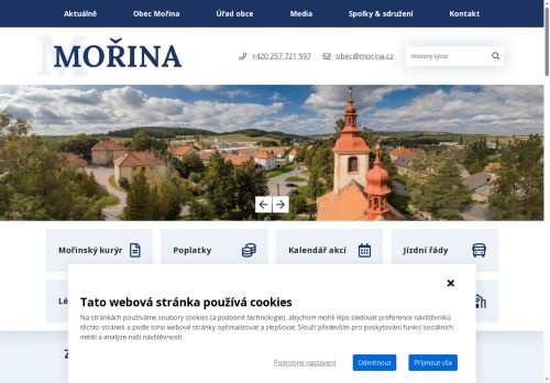 Zobrazit webové stránky Obecní úřad Mořina
