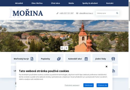 Zobrazit webové stránky Obecní úřad Mořina