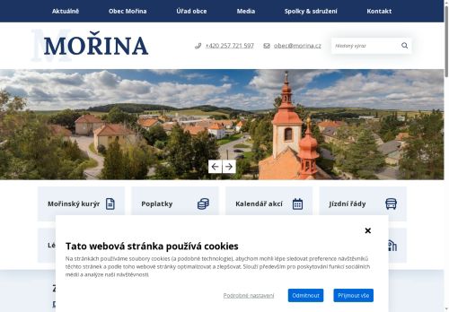 Zobrazit webové stránky Obecní úřad Mořina