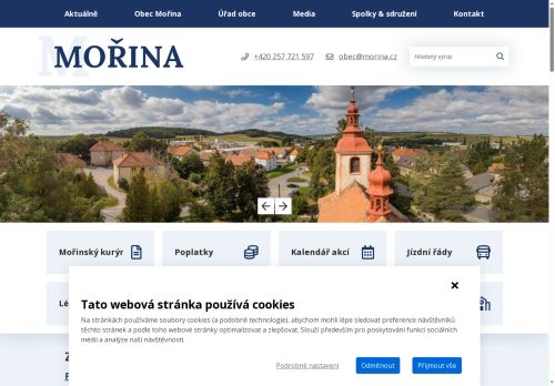 Zobrazit webové stránky Obecní úřad Mořina