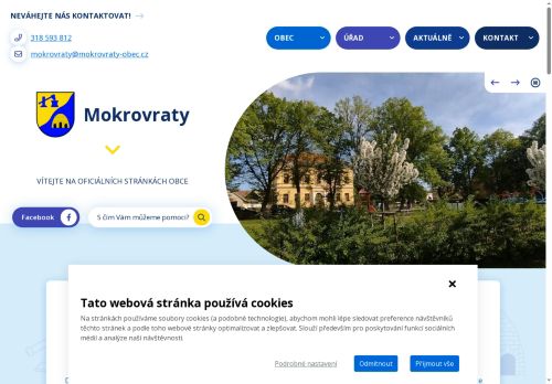 Zobrazit webové stránky Obecní úřad Mokrovraty