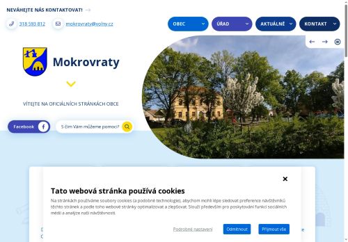 Zobrazit webové stránky Obecní úřad Mokrovraty