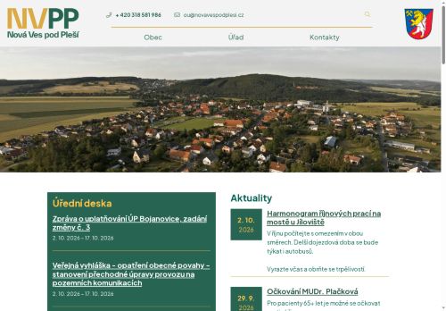 Zobrazit webové stránky Obecní úřad Nová Ves pod Pleší