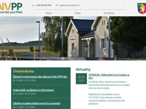 Obecní úřad Nová Ves pod Pleší