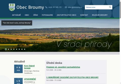 Zobrazit webové stránky Obecní úřad Broumy