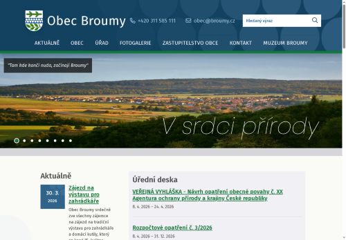 Zobrazit webové stránky Obecní úřad Broumy