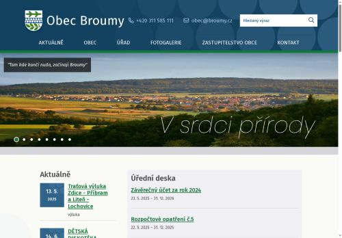 Zobrazit webové stránky Obecní úřad Broumy